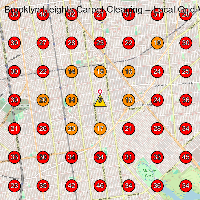 Brooklyn Heights Carpet Cleaning GeoGrid visibility map for Carpet Cleaning Service in Brooklyn